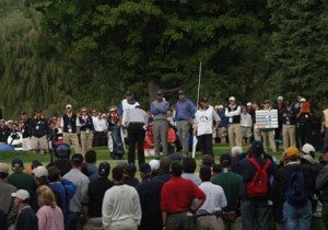 2004 View of Phil Mickelson and Tiger Woods from VIP Hospitality Estate     